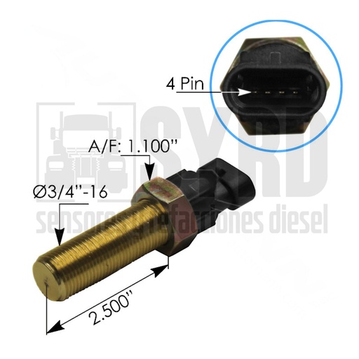 [Q216004] SENSOR VELOCIDAD 4 PINES