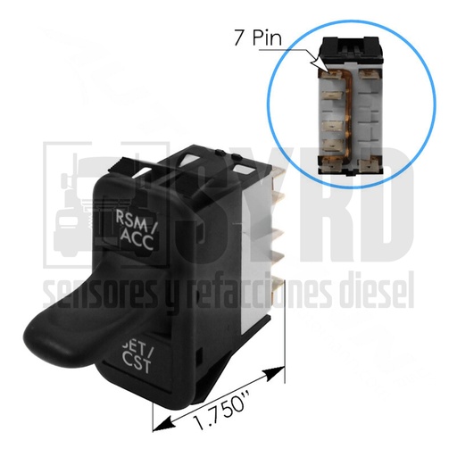 [A06-30769-012] SWITCH CONTROL DE CRUCERO FL 7 PIN